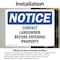 Signmission Contact Landowner Before Entering Property OSHA Notice Sign, Vinyl Decal, 14in W x 10in L, 2PK OS-2PACK-NS-D-1014-L-10799 - alternate 6